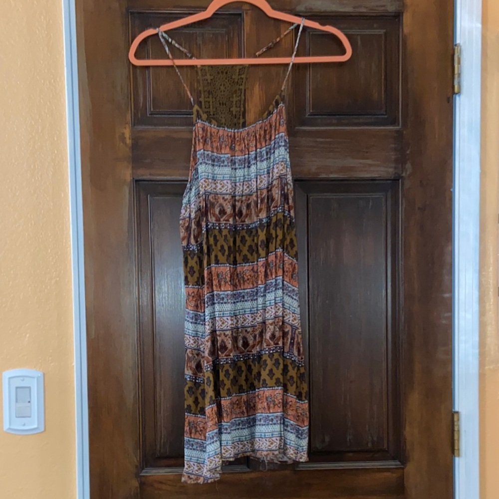 Forever 21 Strappy Multicolor Mini Dress